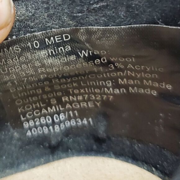 LAUREN CONRAD flannel wool heels 10 - Picture 4 of 7